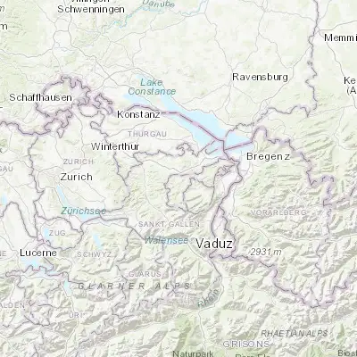 Map showing location of Herisau (47.386150, 9.279160)
