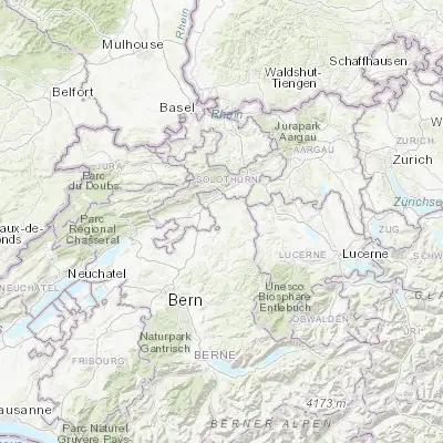 Map showing location of Herzogenbuchsee (47.187950, 7.706200)