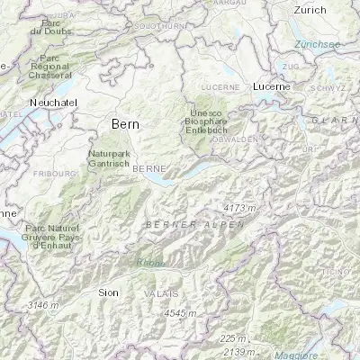 Map showing location of Interlaken (46.683870, 7.866380)