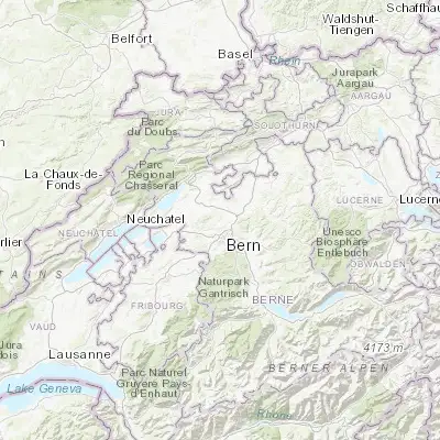 Map showing location of Kirchlindach (46.999650, 7.417350)