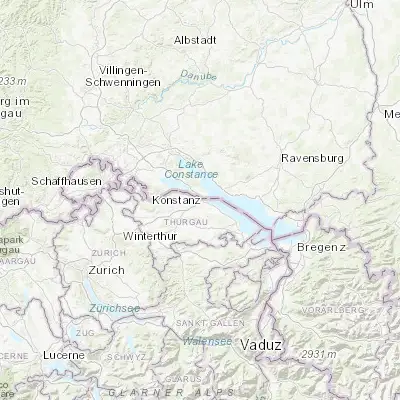 Map showing location of Kreuzlingen (47.650510, 9.175040)