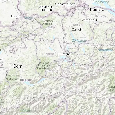 Map showing location of Kriens (47.031100, 8.285470)