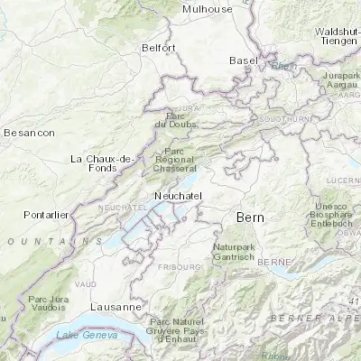 Map showing location of La Neuveville (47.065920, 7.097170)