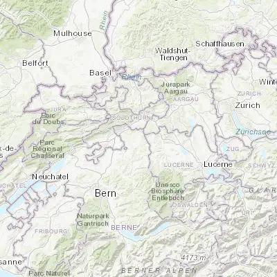 Map showing location of Langenthal (47.215260, 7.796070)