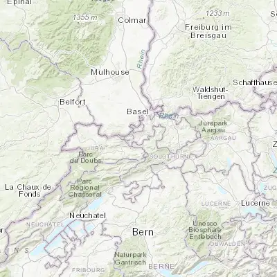 Map showing location of Laufen (47.421930, 7.499460)