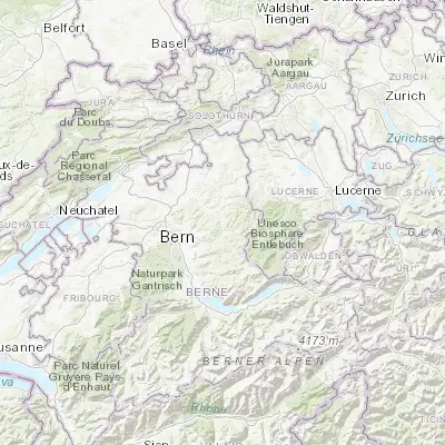 Map showing location of Lauperswil (46.965640, 7.742140)