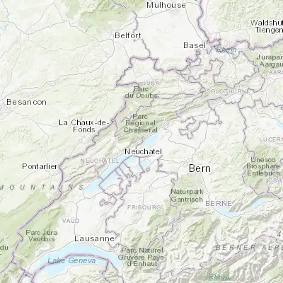 Map showing location of Le Landeron (47.057020, 7.070520)