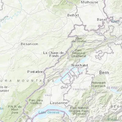 Map showing location of Le Locle (47.056190, 6.749130)