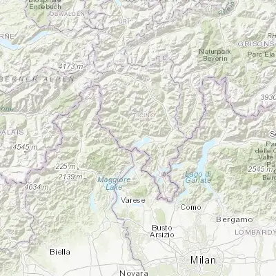 Map showing location of Losone (46.168660, 8.759280)