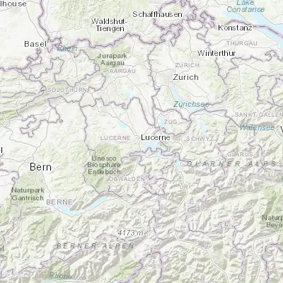 Map showing location of Luzern (47.050480, 8.306350)