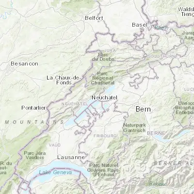 Map showing location of Marin-Epagnier (47.010170, 6.999410)