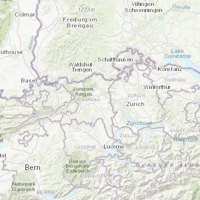 Map showing location of Mellingen (47.419030, 8.273310)