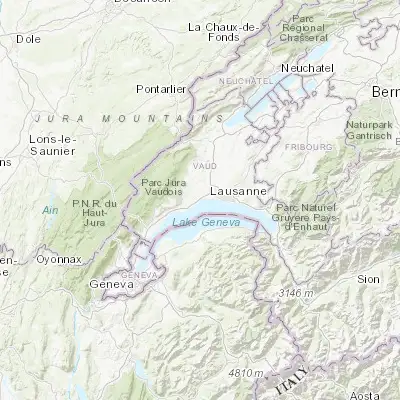 Map showing location of Morges (46.511270, 6.498540)