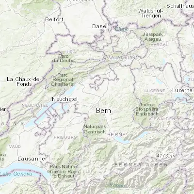Map showing location of Münchenbuchsee (47.021750, 7.450360)