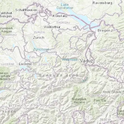 Map showing location of Näfels (47.097750, 9.063610)