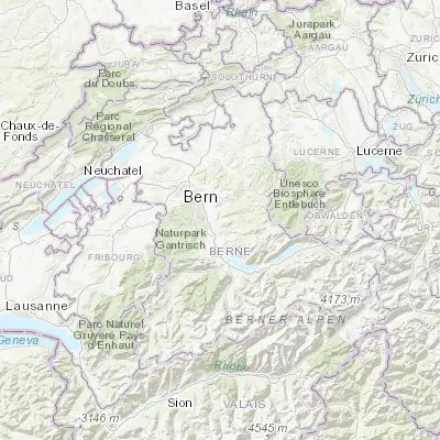 Map showing location of Oberdiessbach (46.841170, 7.617300)