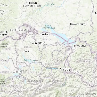 Map showing location of Oberuzwil (47.430760, 9.127240)