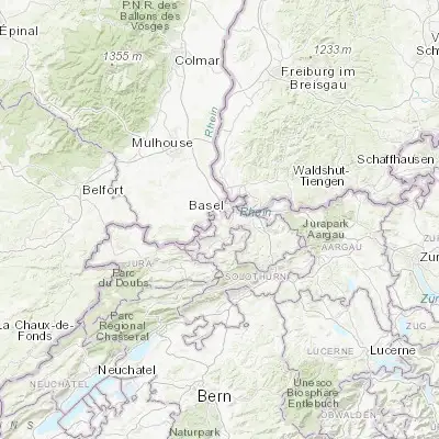 Map showing location of Oberwil (47.514070, 7.557860)