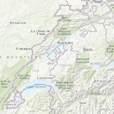 Map showing location of Payerne (46.821920, 6.938170)