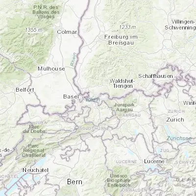 Map showing location of Rheinfelden (47.554370, 7.794030)