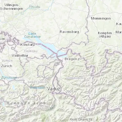 Map showing location of Sankt Margrethen (47.452530, 9.637410)