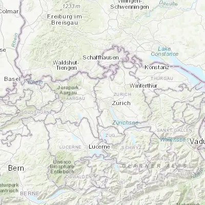 Map showing location of Schlieren (47.396680, 8.447630)