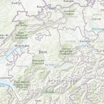 Map showing location of Signau (46.919440, 7.724180)
