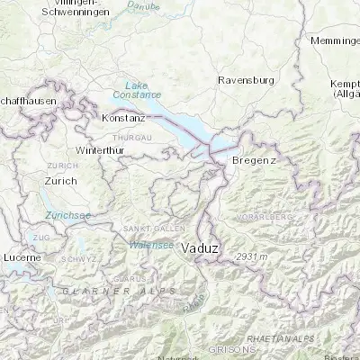 Map showing location of Teufen (47.390800, 9.386440)