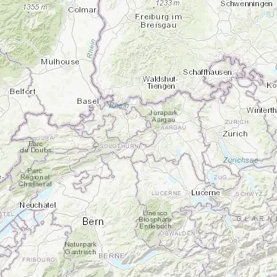 Map showing location of Trimbach (47.365610, 7.886800)