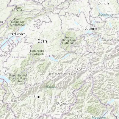Map showing location of Unterseen (46.685300, 7.847220)