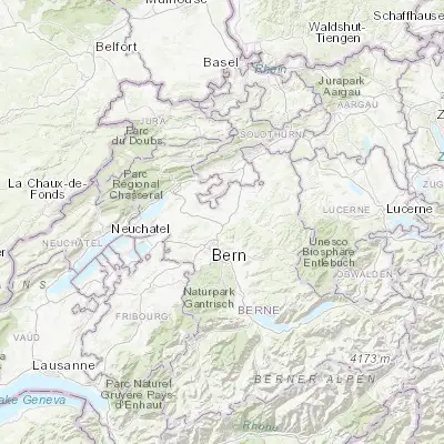 Map showing location of Urtenen (47.026670, 7.500810)