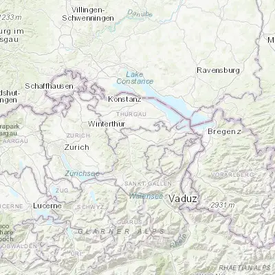 Map showing location of Uzwil (47.436530, 9.134220)