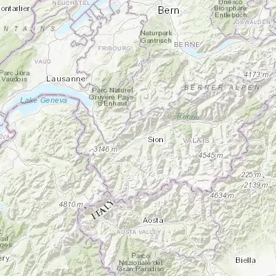 Map showing location of Vétroz (46.221710, 7.278580)