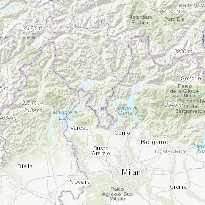Map showing location of Viganello (46.013420, 8.968790)