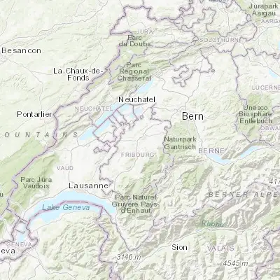 Map showing location of Villars-sur-Glâne (46.790540, 7.117170)