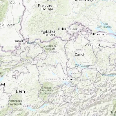 Map showing location of Villmergen (47.350090, 8.247620)
