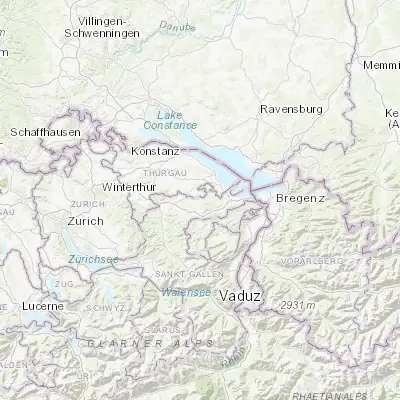 Map showing location of Waldkirch (47.468590, 9.286650)