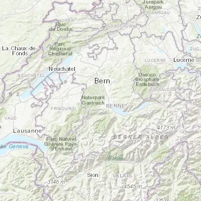 Map showing location of Wattenwil (46.769730, 7.508350)
