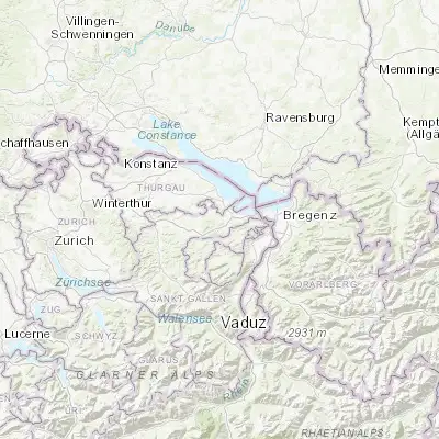 Map showing location of Wittenbach (47.461080, 9.386010)