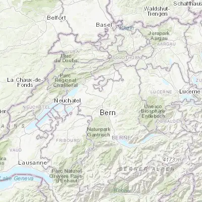 Map showing location of Zollikofen (46.999050, 7.458090)