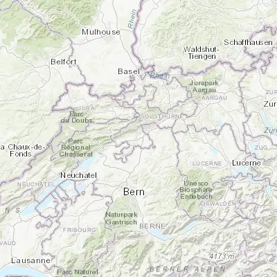 Map showing location of Zuchwil (47.201730, 7.566490)