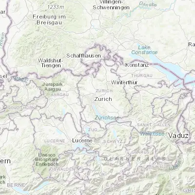 Map showing location of Zürich (Kreis 12) / Hirzenbach (47.401870, 8.586330)
