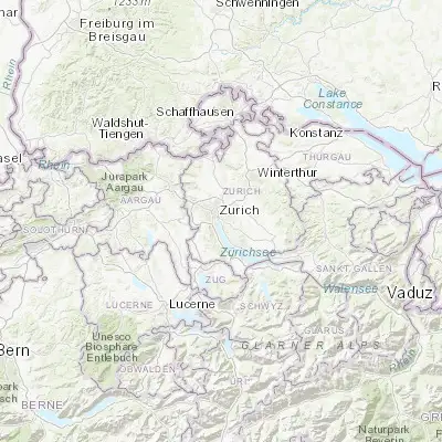 Map showing location of Zürich (Kreis 8) / Mühlebach (47.357270, 8.557440)