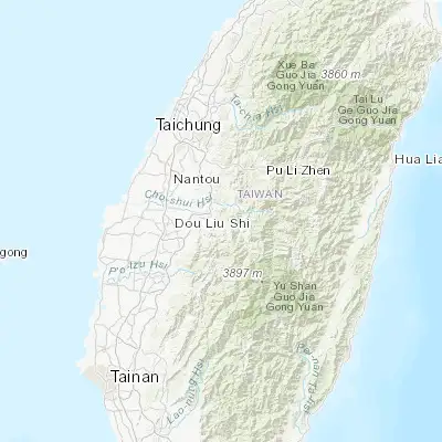 Map showing location of Lugu (23.746390, 120.752500)