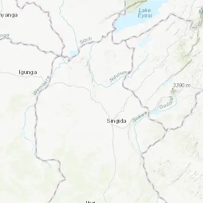 Map showing location of Igugunu (-4.566670, 34.633330)