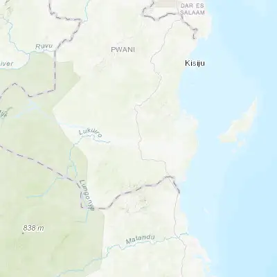 Map showing location of Ikwiriri (-7.956180, 38.971640)