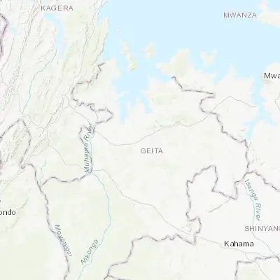 Map showing location of Katoro (-2.999830, 31.932610)