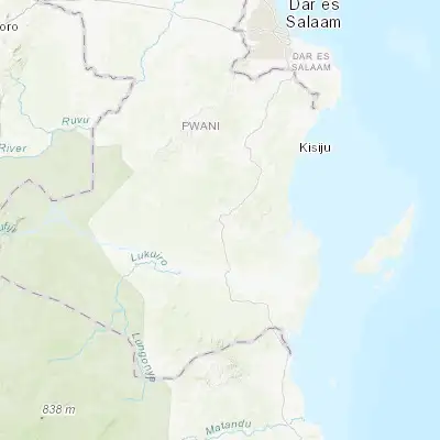 Map showing location of Kibiti (-7.721780, 38.937490)