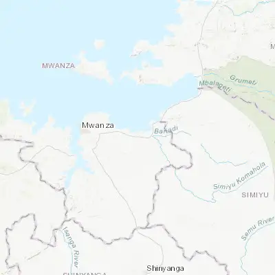 Map showing location of Kihangara (-2.583330, 33.350000)
