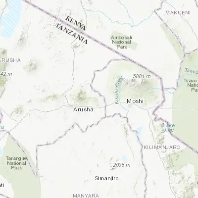 Map showing location of Kingori (-3.283330, 36.983330)